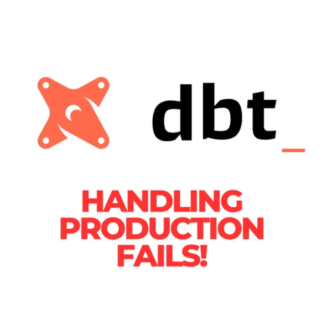 dbt model fails during a production run